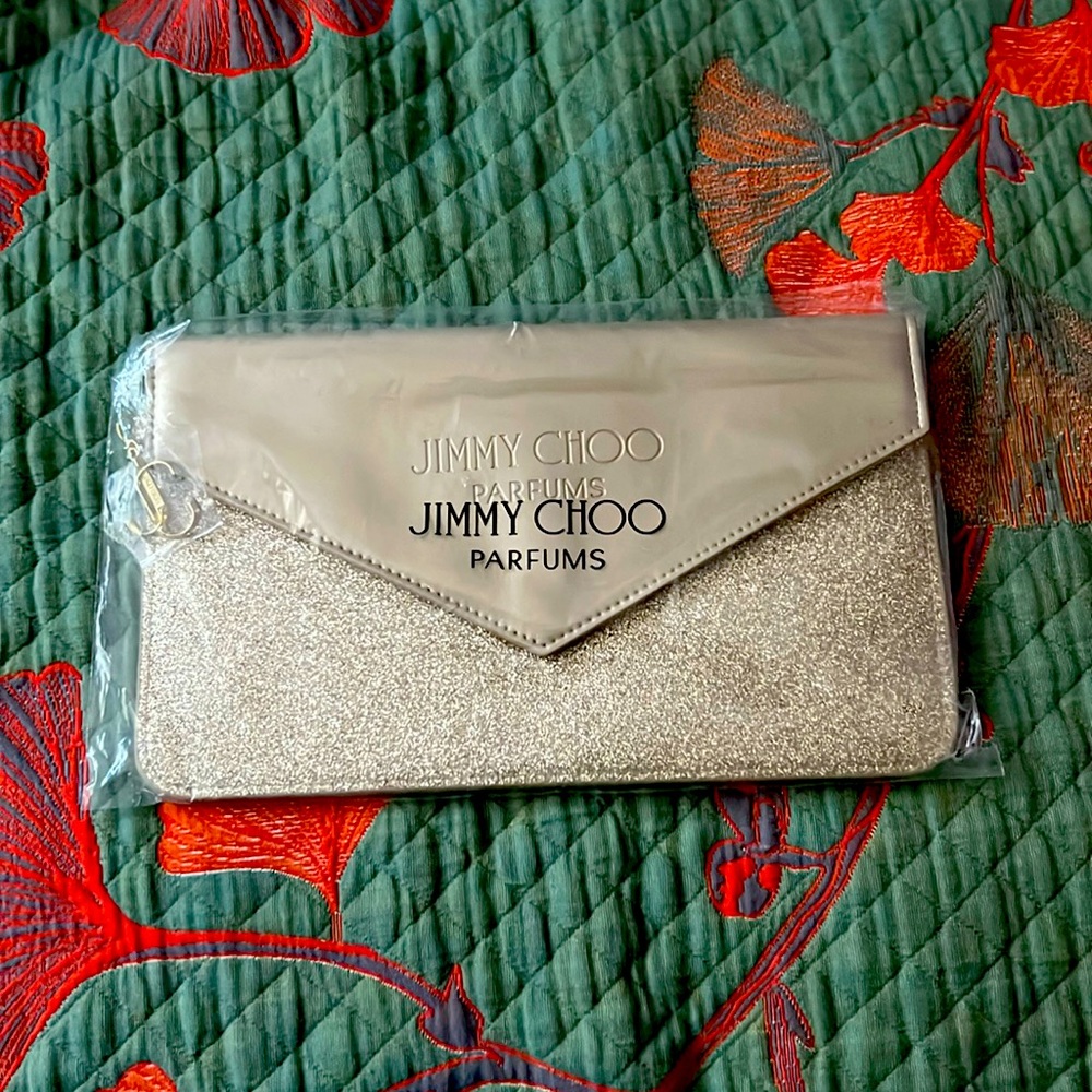 Authentic Jimmy Choo clutch/makeup bag